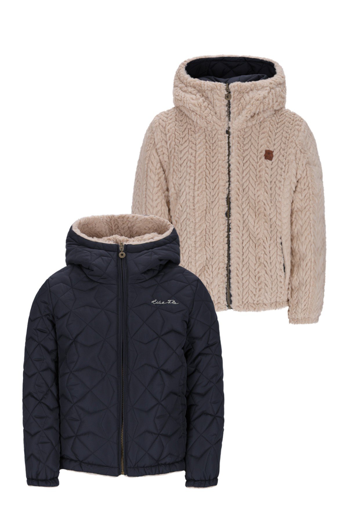 Flo Aimee Flo girls reversible short hooded jacket