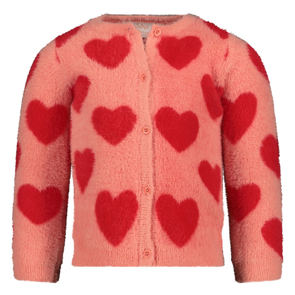 Jubel Vest gebreid AOP - Queen Of Hearts