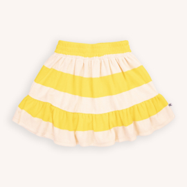 CarlijnQ Stripes yellow - ruffled skirt