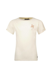 Flo  Elodie Flo girls slub shirt with embroidery on chest