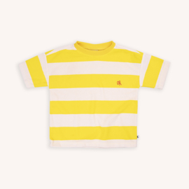 CarlijnQ Stripes yellow - t-shirt oversized