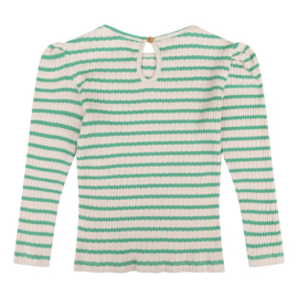 Daily7 T-shirt Longsleeve Rib Stripe