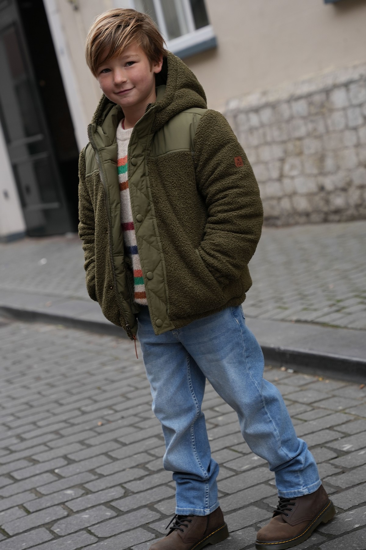 Flo Albon Flo boys reversible hooded jacket