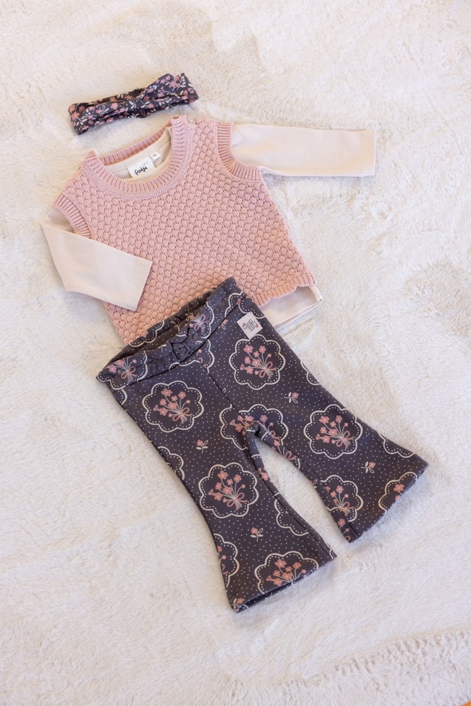 Feetje  Flare broek AOP - Woodland Bloom