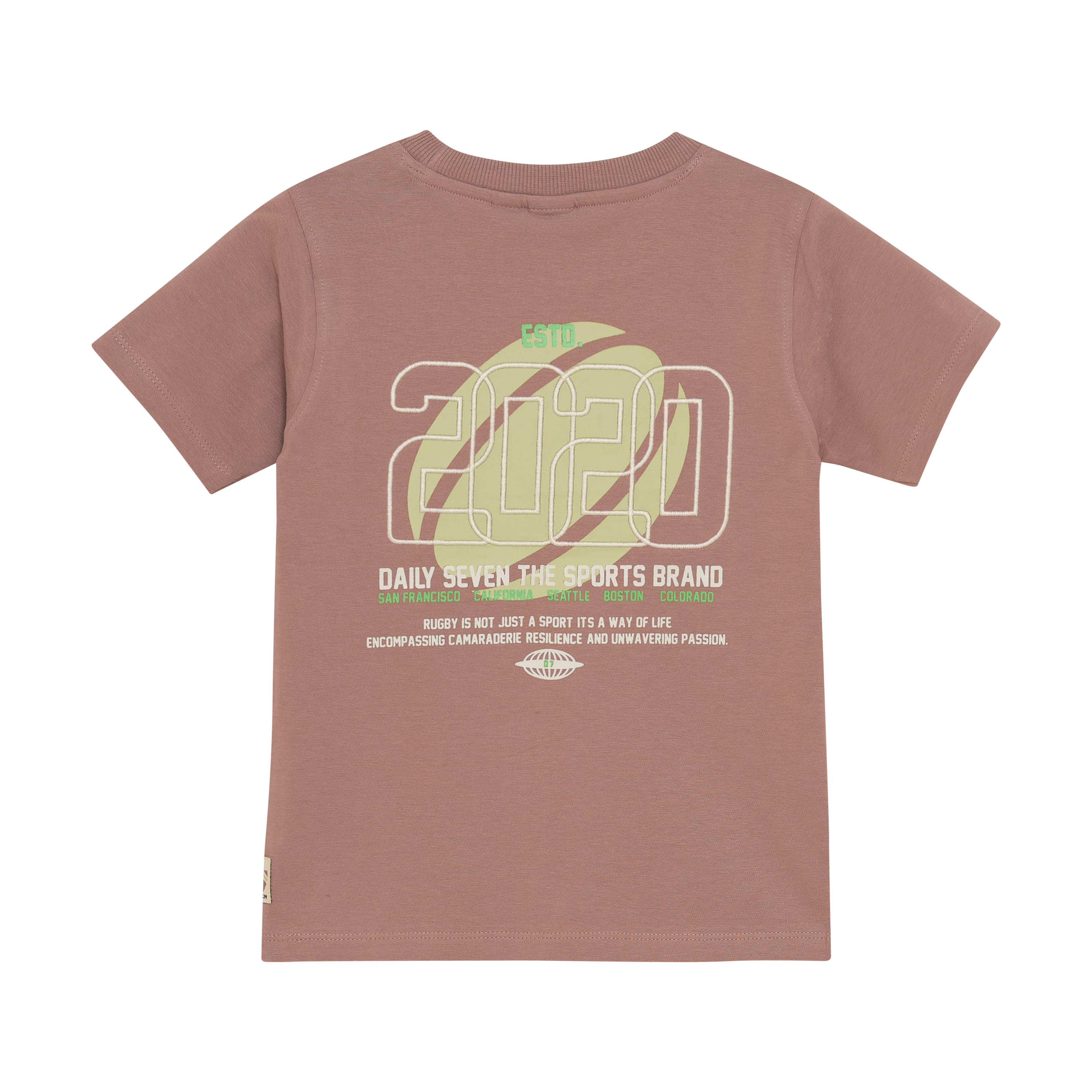 DAILY7  T-shirt Backprint