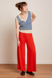 King Louie Border Palazzo Cropped Pants Milano