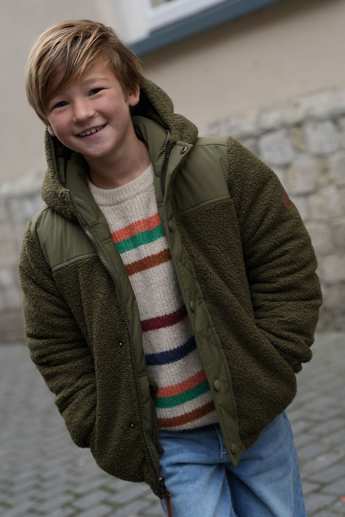 Flo Albon Flo boys reversible hooded jacket