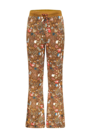 Flo girls crepe jersey flare pants with AOP paisley
