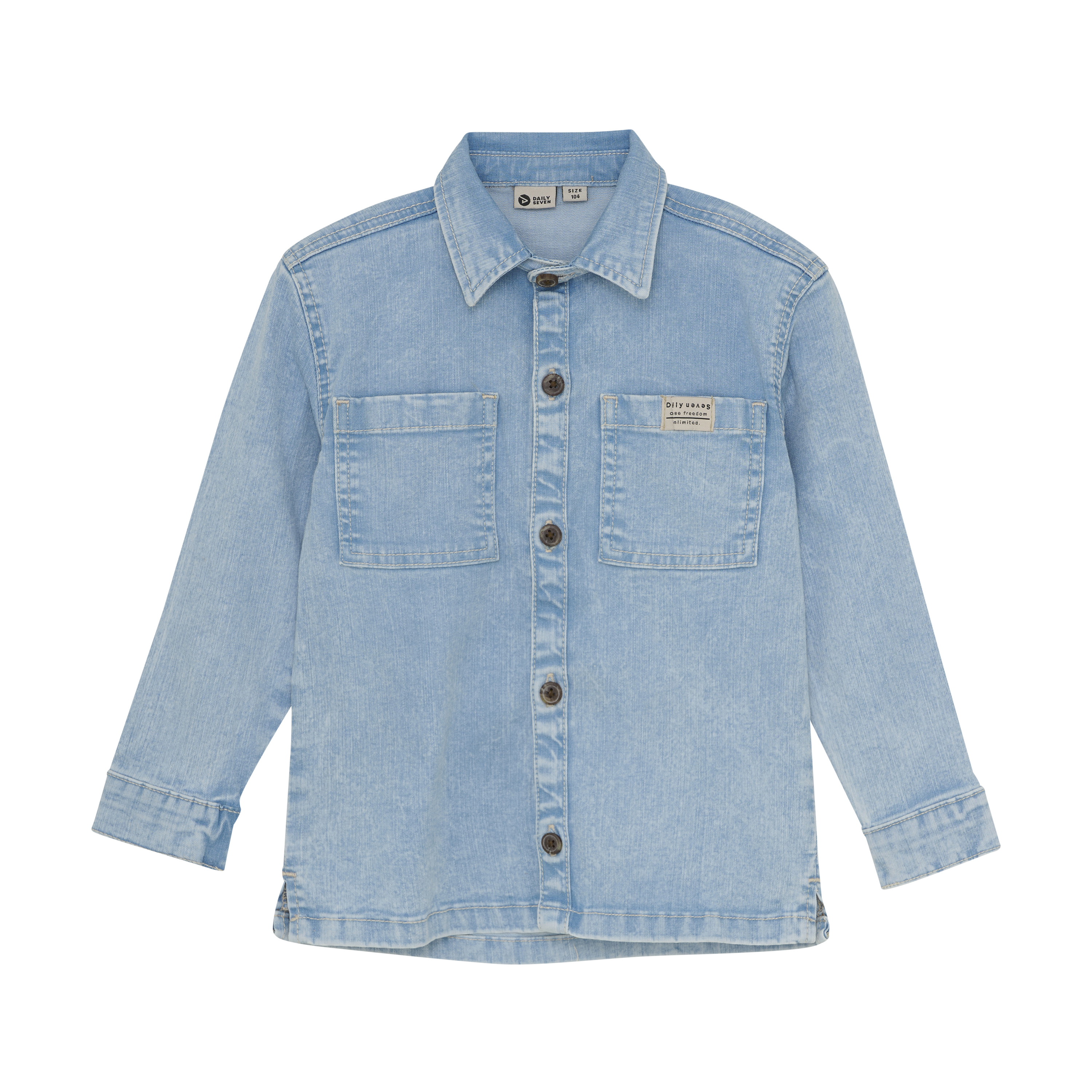 DAILY7   Denim Shirt Backprint