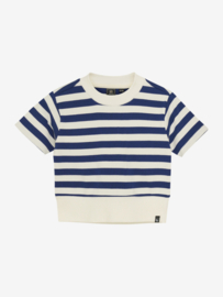 Indian Blue Jeans  T-shirt Cropped Rib Striped