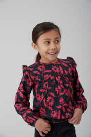 Jubel Blouse ruches AOP - Girls Club