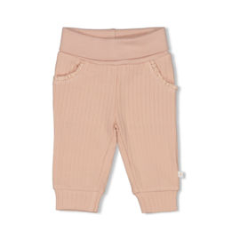 Feetje Broek rib - Sweet Poppy