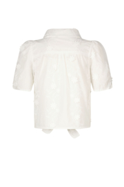 Flo Cindy Flo girls 3D flower blouse with balloon sleeve