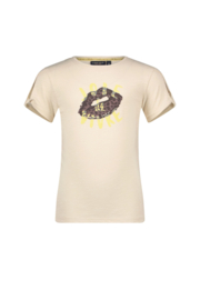Flo Elodie Flo girls slub shirt with embroidery on chest