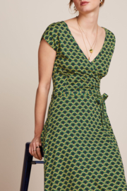 King Louie Mira Dress Touche Beacon Blue