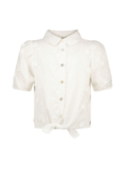 Flo Cindy Flo girls 3D flower blouse with balloon sleeve