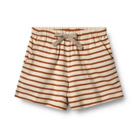 Wheat Jersey Shorts Kalle 9447 warm caramel stripe
