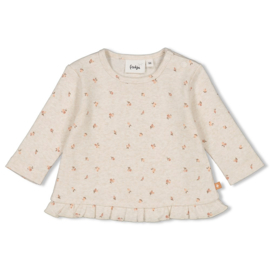 Feetje Longsleeve rib AOP - Little Rosebud