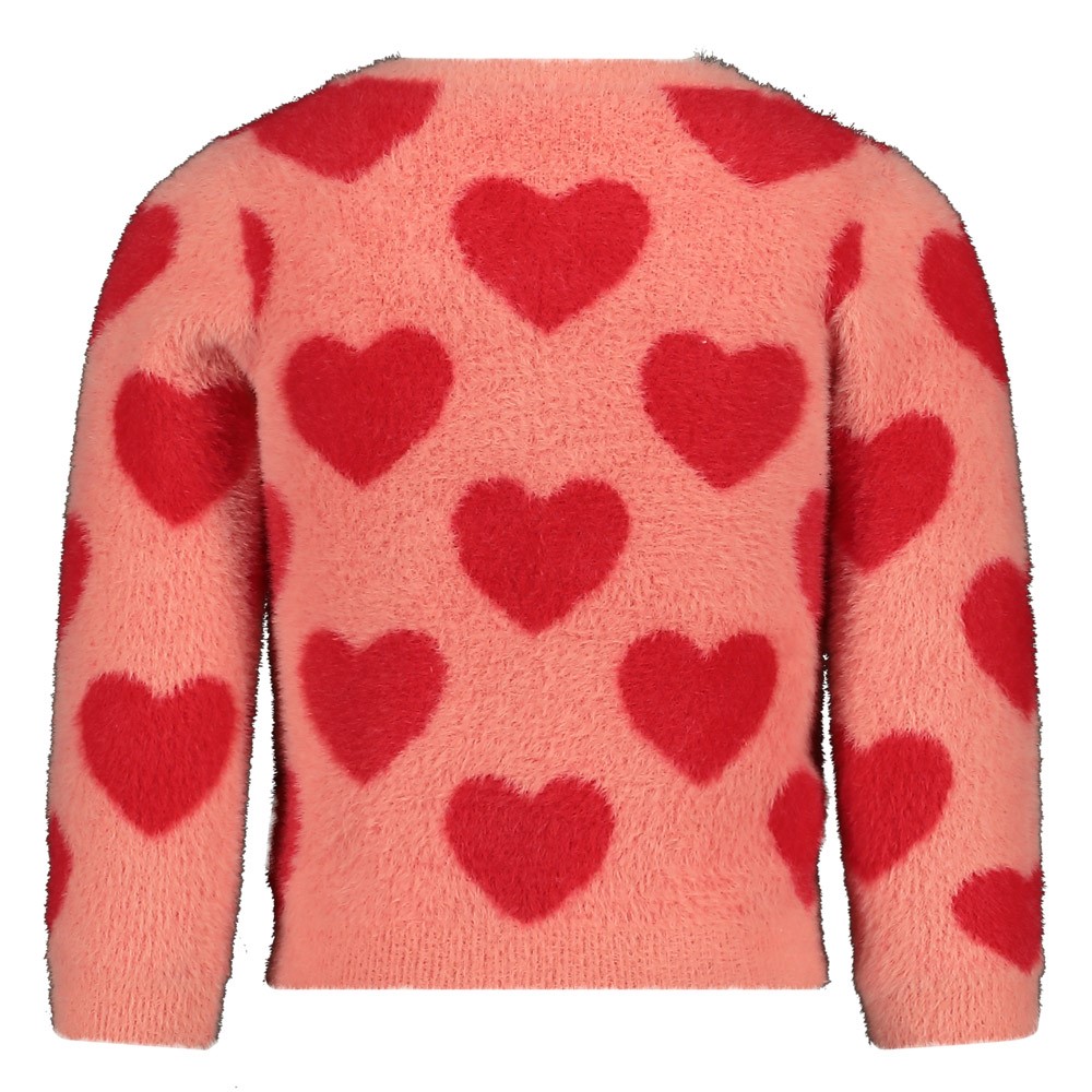 Jubel Vest gebreid AOP - Queen Of Hearts