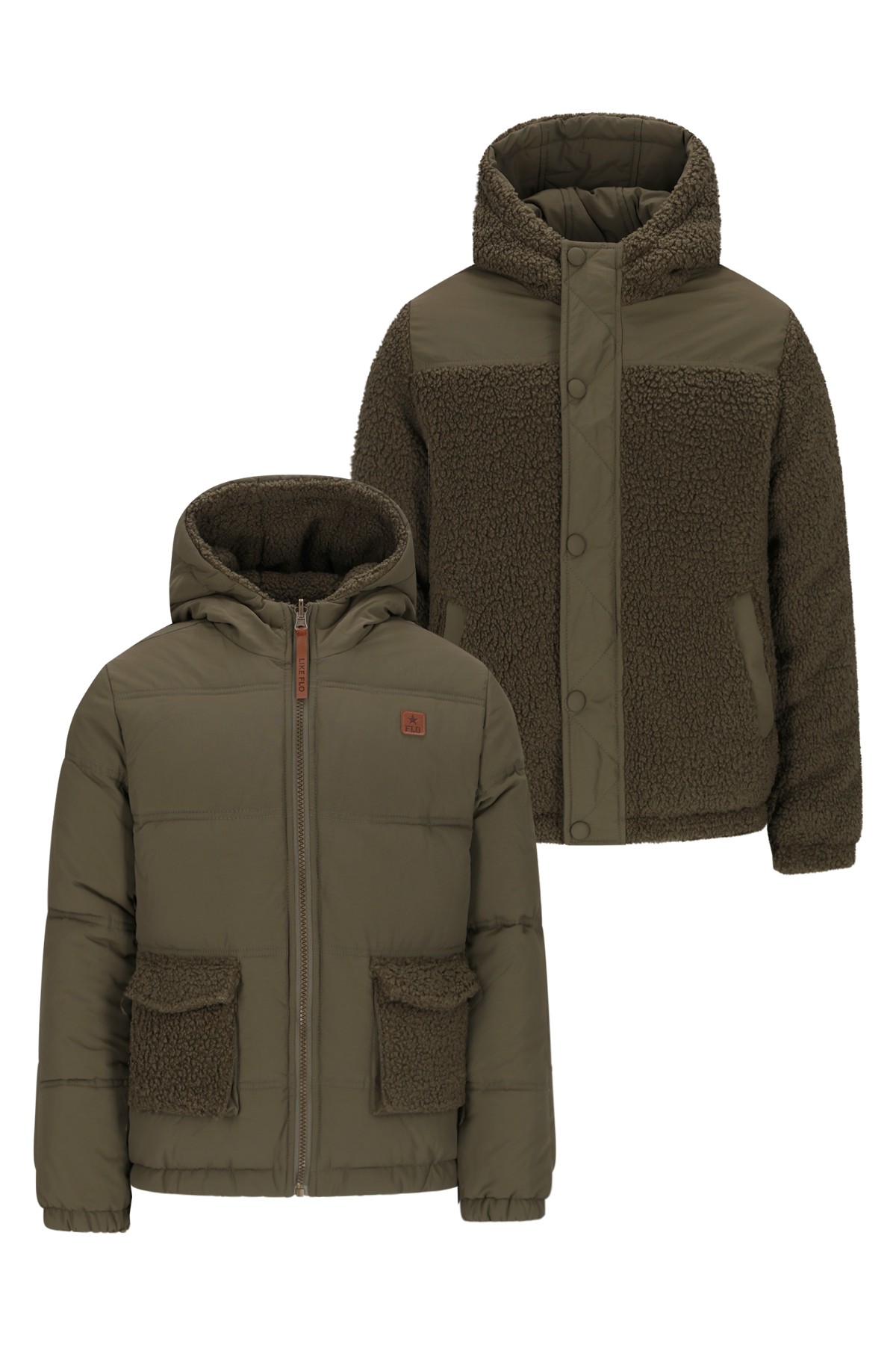 Flo Albon Flo boys reversible hooded jacket