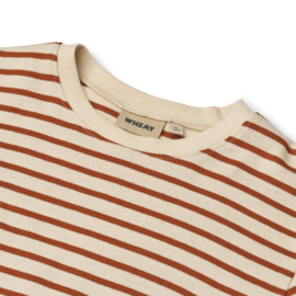 Wheat T-shirt S/S Fabian warm caramel