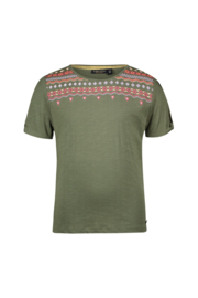 Flo Elodie Flo girls slub shirt with embroidery on chest