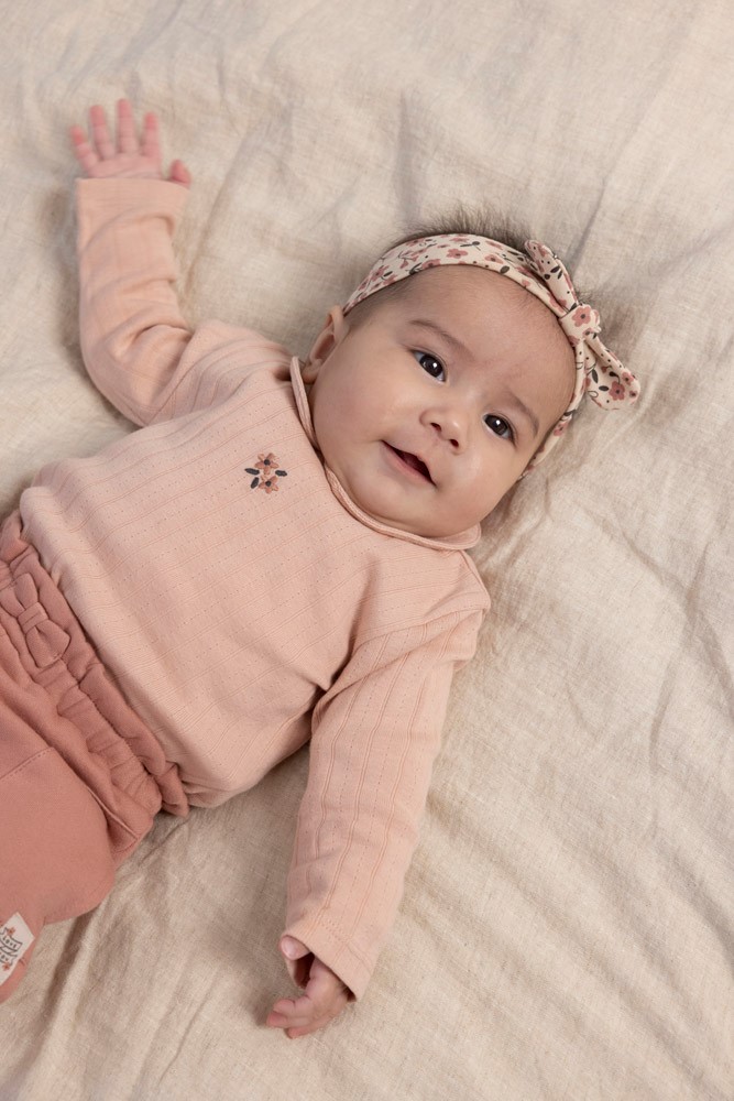 Feetje Longsleeve pointelle rib - Woodland Bloom