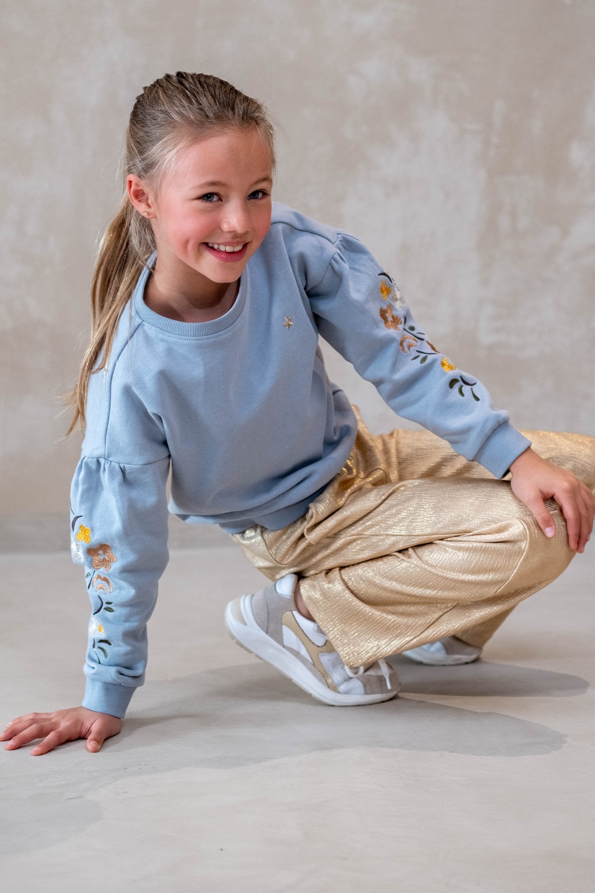 Flo Fenya Flo girls metallic straight leg pants