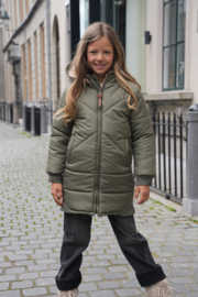 Ariana Flo girls reversible hooded long jacket