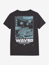 Indian Blue Jeans T-shirt Backprint Wave antra ash