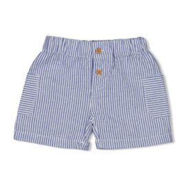 Feetje  Short streep chambray - Seaside Happiness