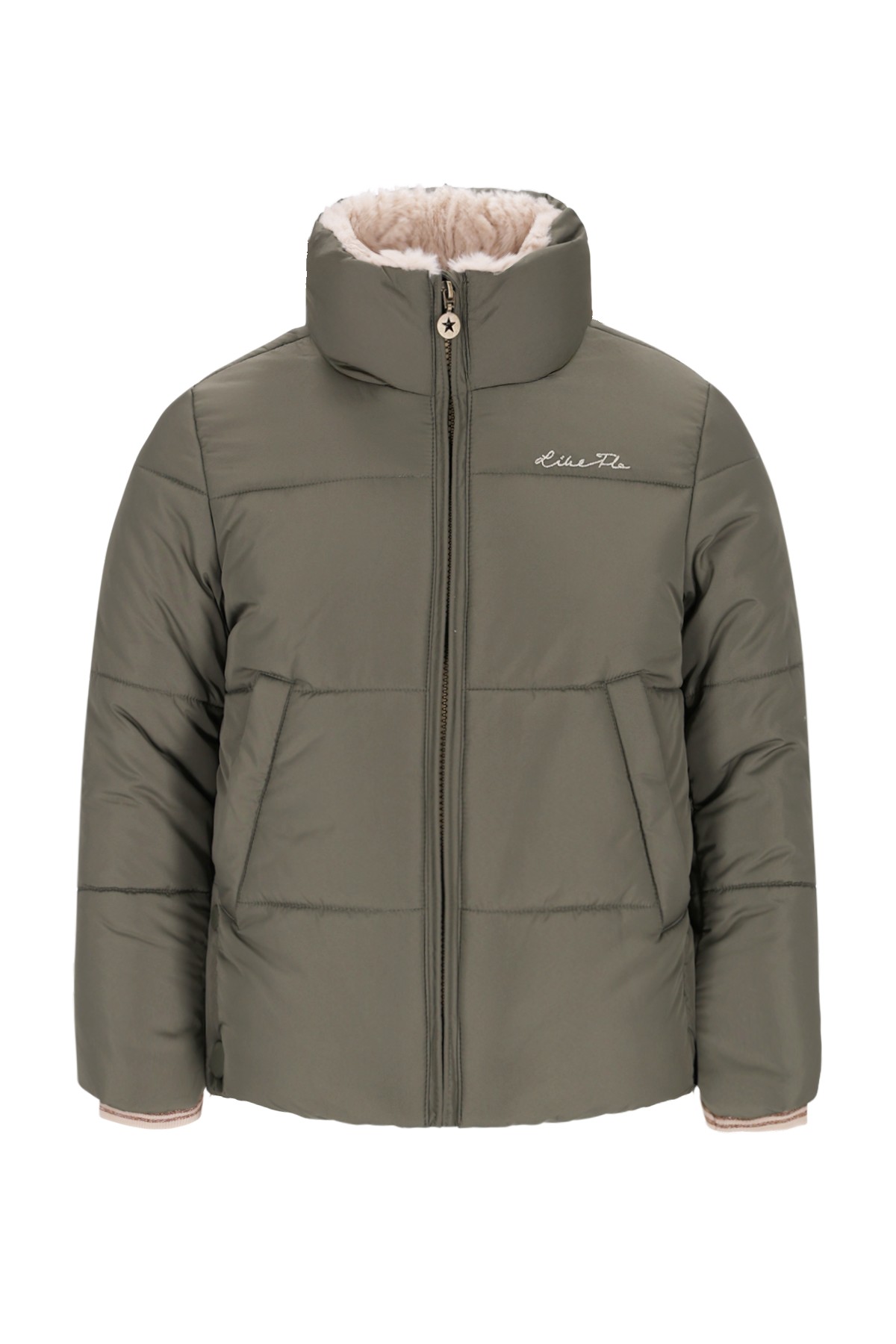 Flo Aelin Flo girls short fancy hooded jacket