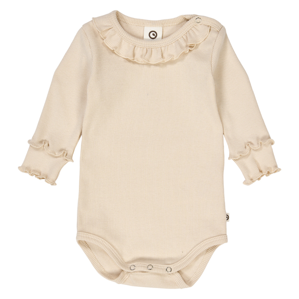Musli Cozy me rib frill collar l/s body