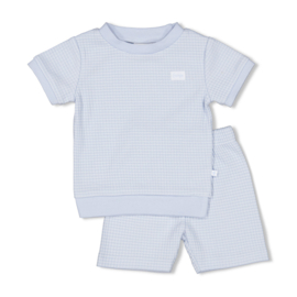 Feetje Shortama wafel - Summer Special Baby Bleu