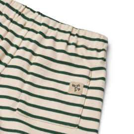 Wheat Jersey Shorts Kalle 4142 green stripe