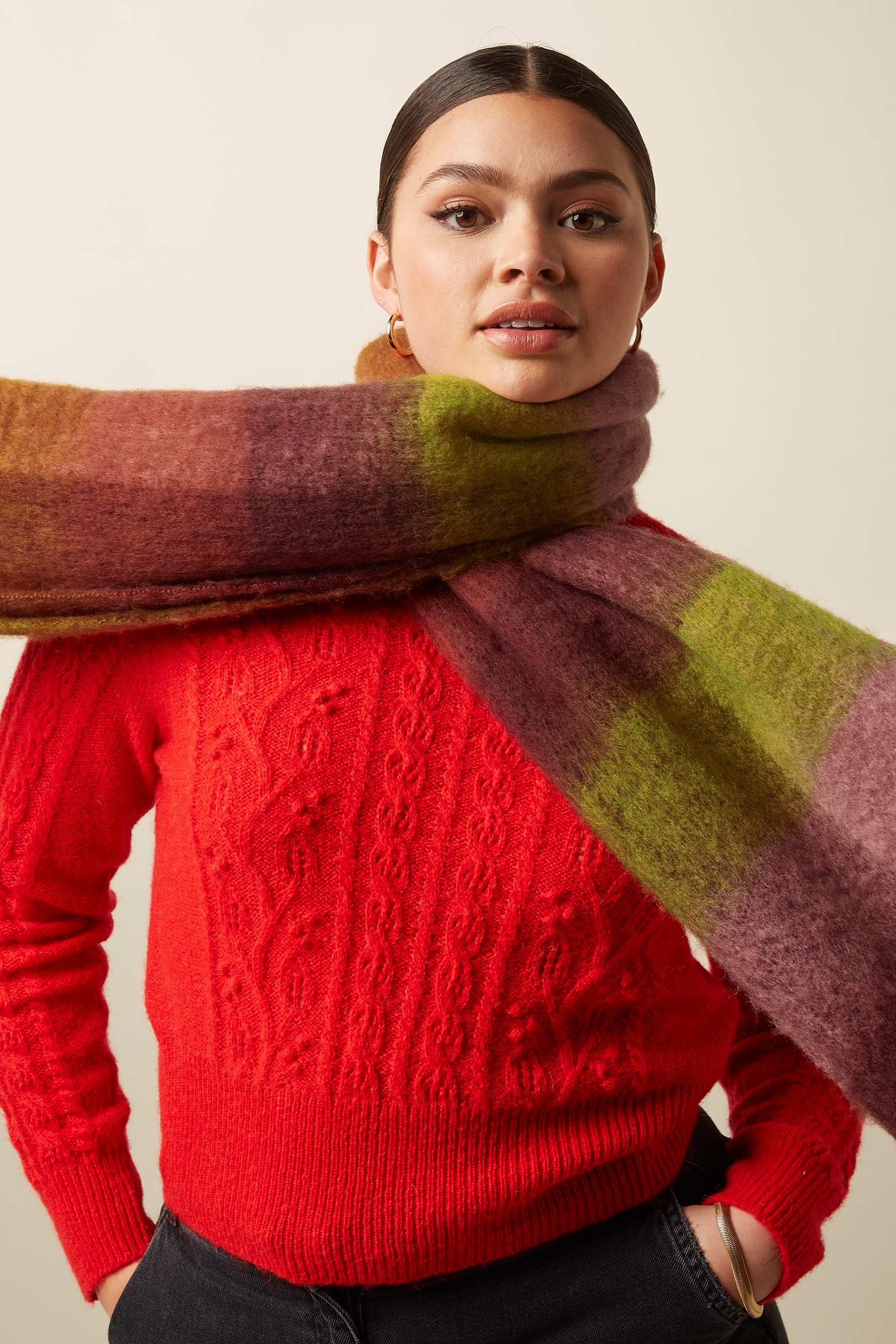 King Louie Check Scarf Multi