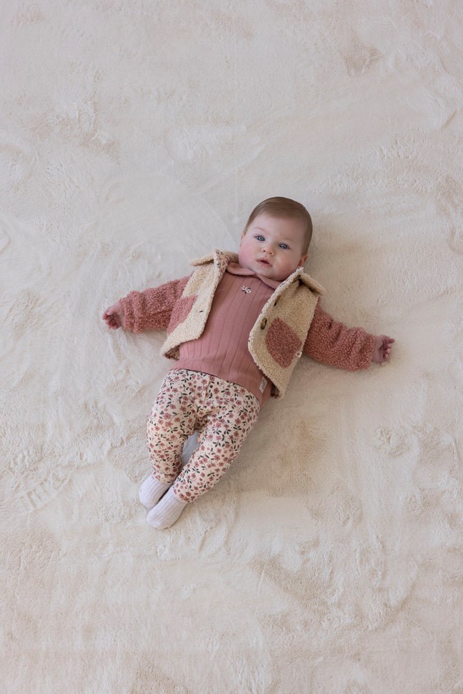 Feetje   Bouclé jasje - Woodland Bloom