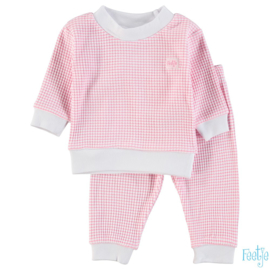 Feetje Pyjama wafel Roze (92-116)