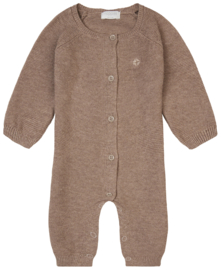 Noppies Unisex Playsuit Monrovia long sleeve Taupe