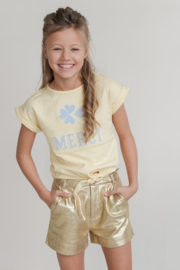 Flo Finn Flo girls gold suede shorty