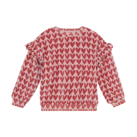 DAILY 7  Sweater Heart Print