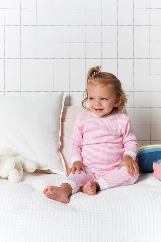 Feetje Pyjama wafel Roze 92 116 Nacht Onder Zwemkleding