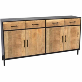 DRESSOIR BEST MANGOHOUT 4 DEUREN 4 LADES 175CM
