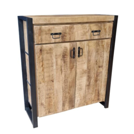 KAST FSBO MANGOHOUT 2 DEUREN 2 LADES 100CM