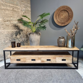 TV-MEUBEL BELE MANGOHOUT 4 LADES 180CM
