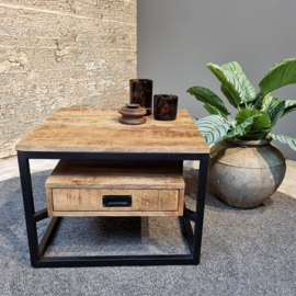 SALONTAFEL BELE MANGOHOUT 1 LADE 60CM