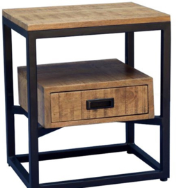 SIDETABLE BELE MANGOHOUT 1 LADE 45CM