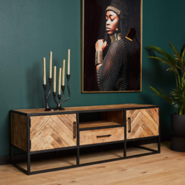 TV MEUBEL FSAR MANGOHOUT VISGRAAT 145CM