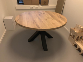 Ronde tafel Rustiek eiken 40mm