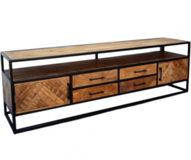 TV MEUBEL VISGRAAT MANGOHOUT 200CM